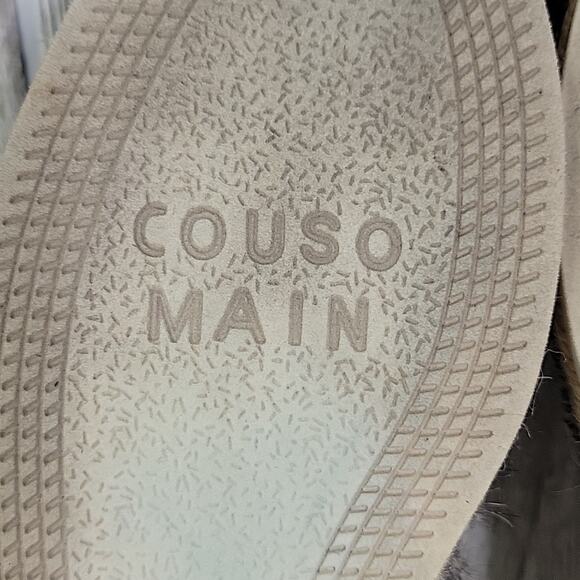 Mannebi Black Speckled Calf Fur Flat Espadrille Slip On Shoes Womens 40 US 9 - Picture 8 of 13